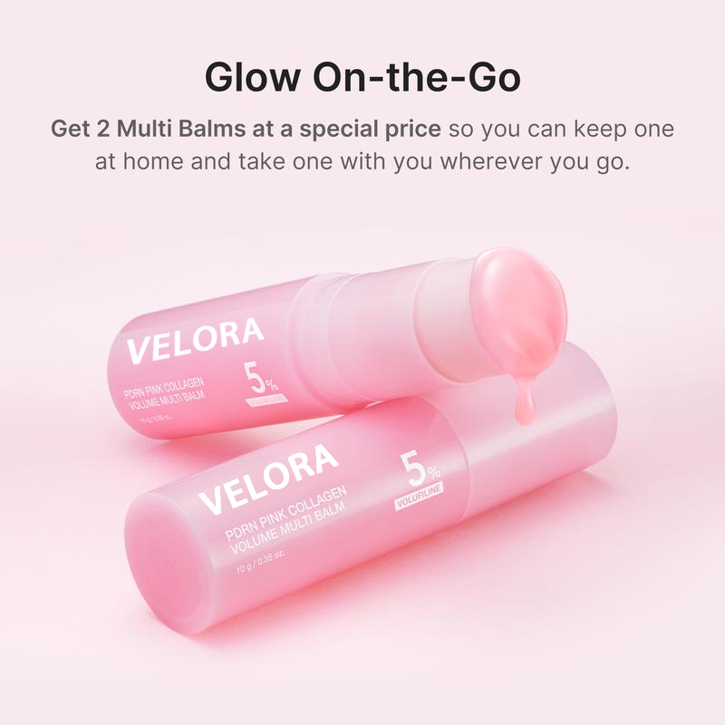 π VELORA PDRN Pink Collagen Volume Multi Balm | π All-In-One Rejuvenating Stick, Firming Anti-Aging, Reduces Fine Lines | πΌ Specially for Under-Eyes, Neck, Forehead, Smile Lines, and Lip Care | β¨ The Secret Weapon for Youthful Skin-XDD