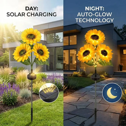 【MothersDayGift】🔥Hot Sale 49% off🌟🌻 2026 UPGRADED Solar Sunflowers – Hyper-Realistic Petals, Stunning Shadow Projections & Dusk-to-Dawn Garden Mag-XDD