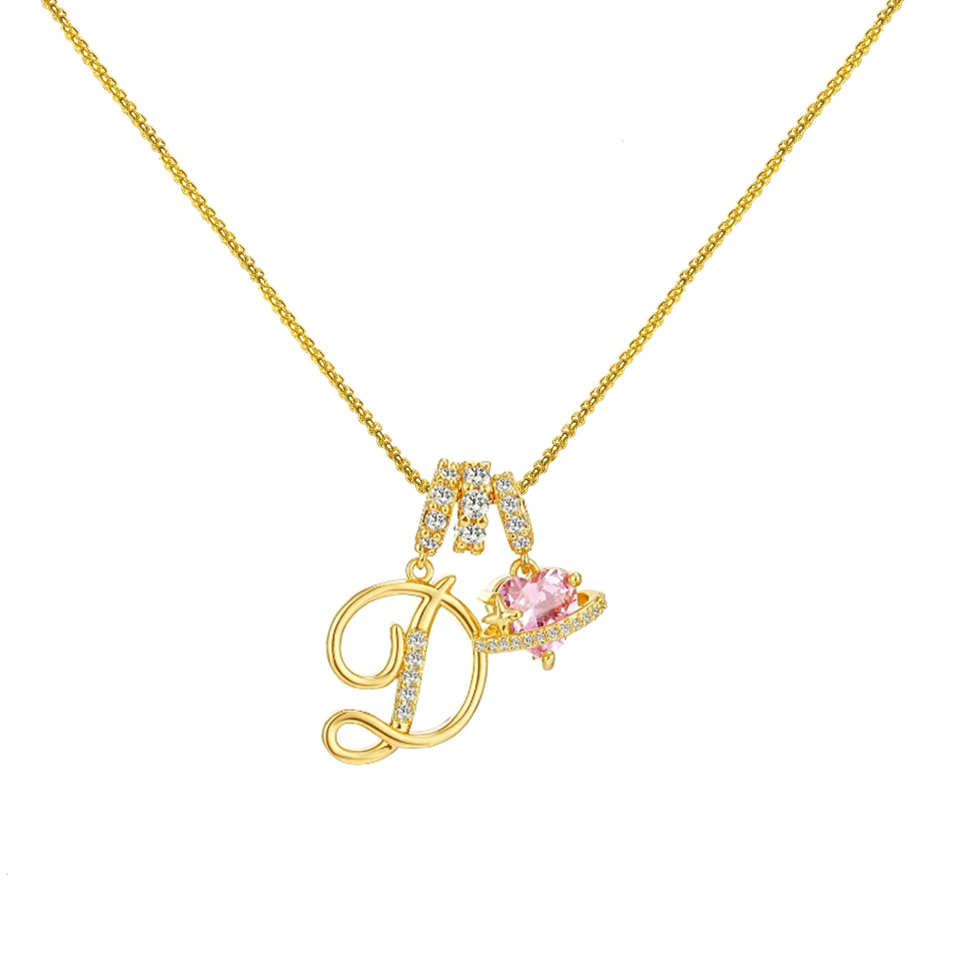 Dopamine Letters Necklace – Chic & Personalized Jewelry for Girls-lcy