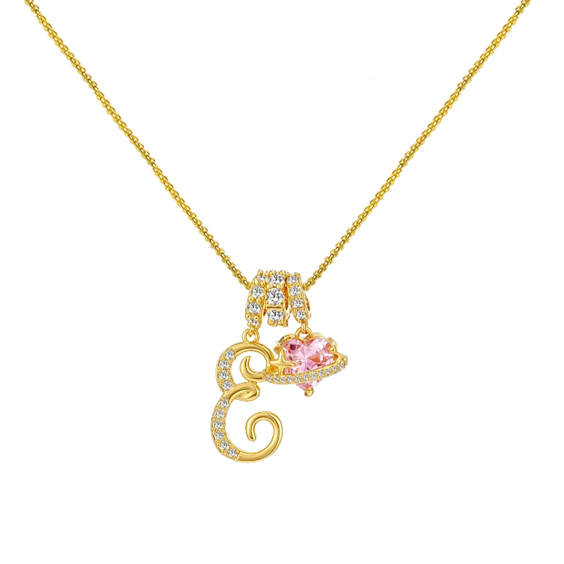 Dopamine Letters Necklace – Chic & Personalized Jewelry for Girls-lcy