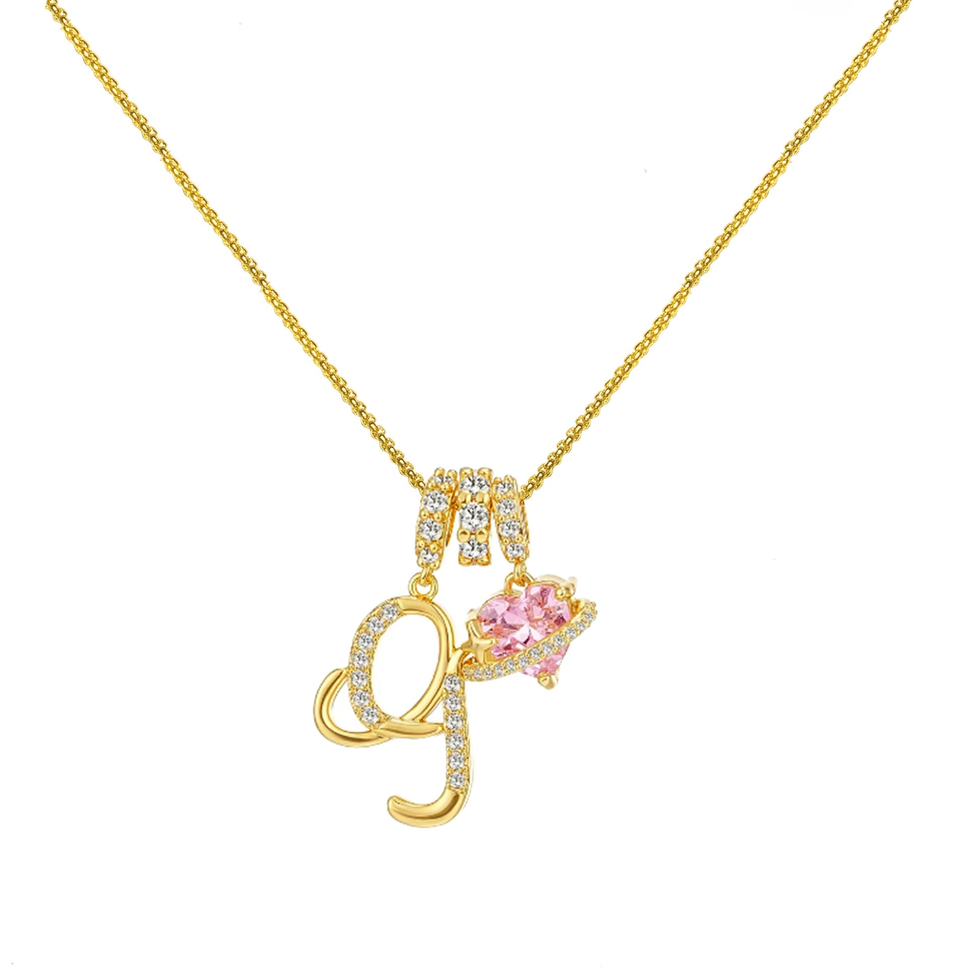 Dopamine Letters Necklace – Chic & Personalized Jewelry for Girls-lcy