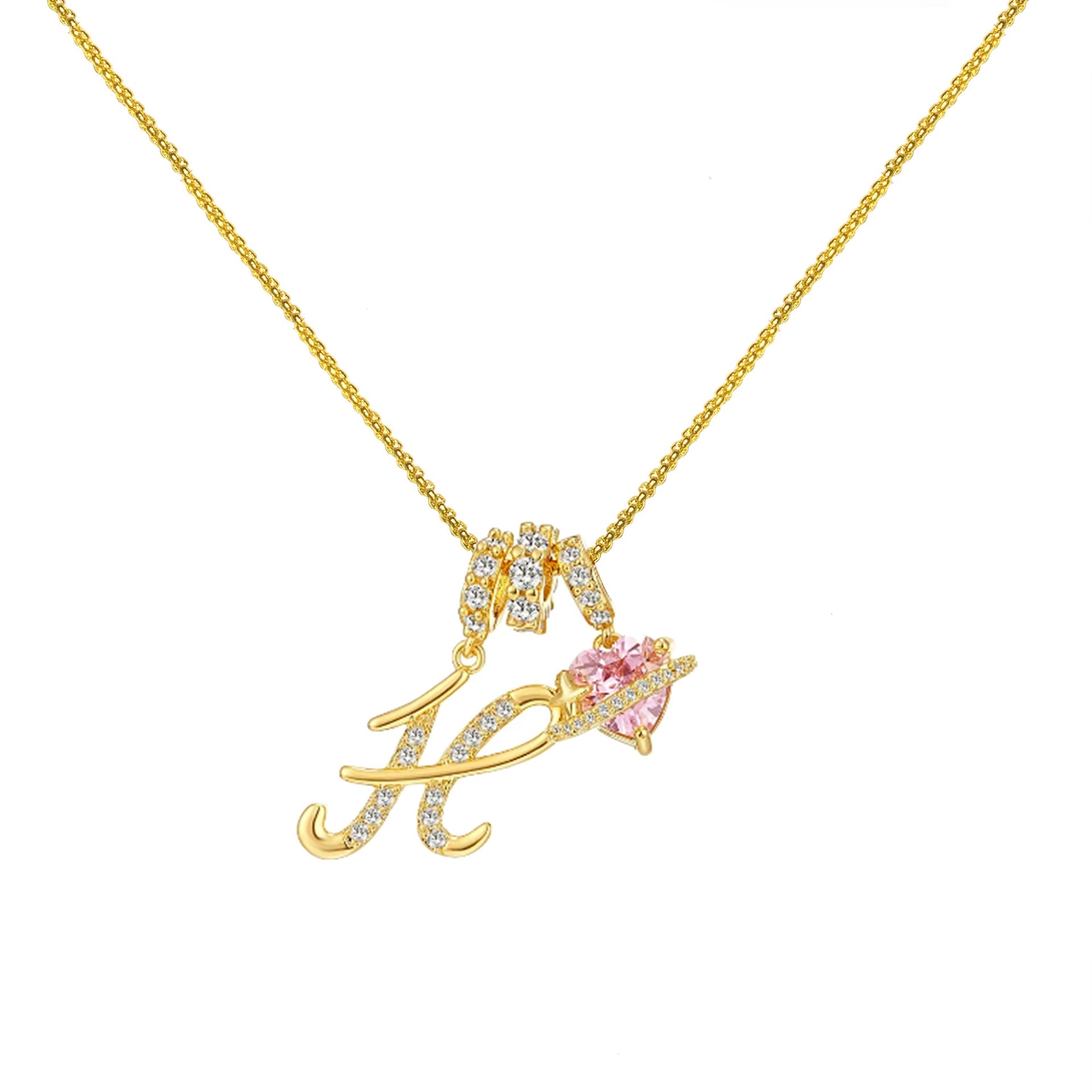 Dopamine Letters Necklace – Chic & Personalized Jewelry for Girls-lcy