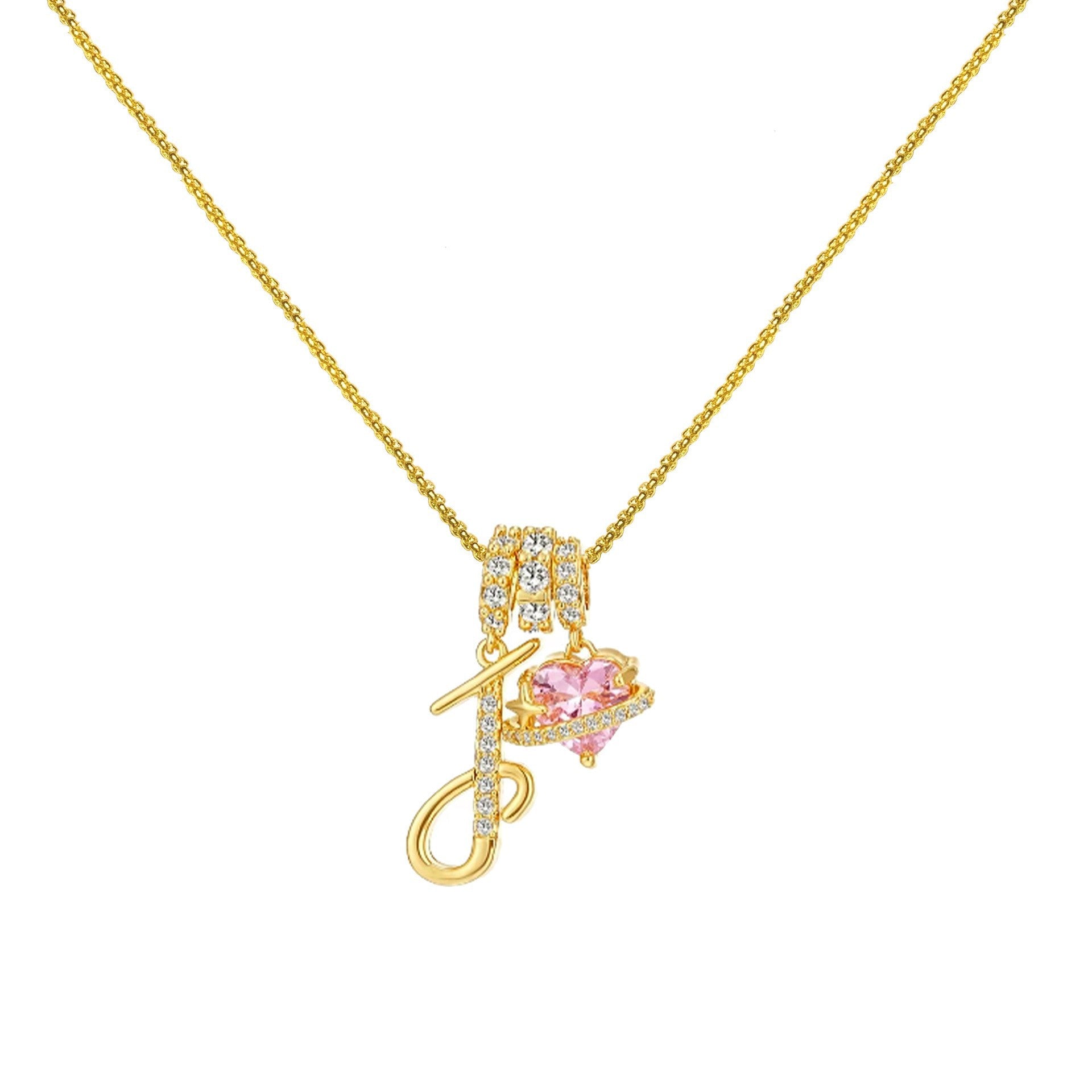 Dopamine Letters Necklace – Chic & Personalized Jewelry for Girls-lcy