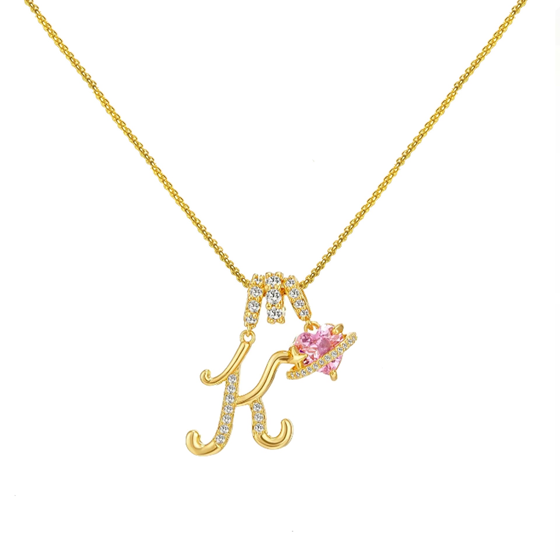 Dopamine Letters Necklace – Chic & Personalized Jewelry for Girls-lcy