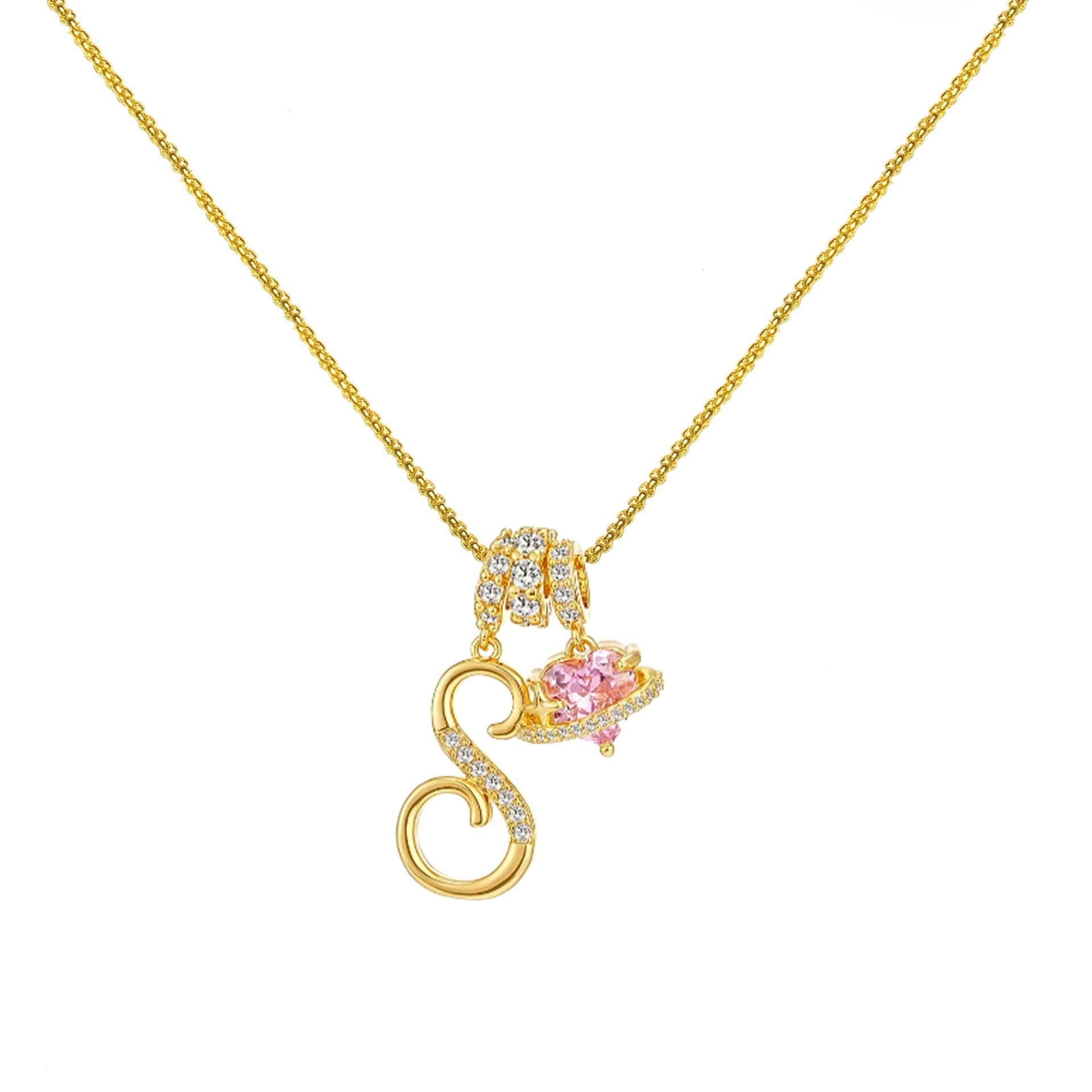 Dopamine Letters Necklace – Chic & Personalized Jewelry for Girls-lcy