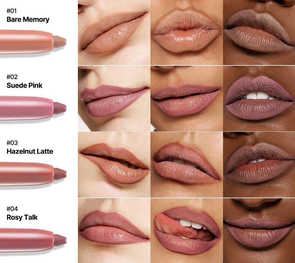 Easy Glide Lip Liner — Creamy, Blendable Color with Smooth Application-MHW