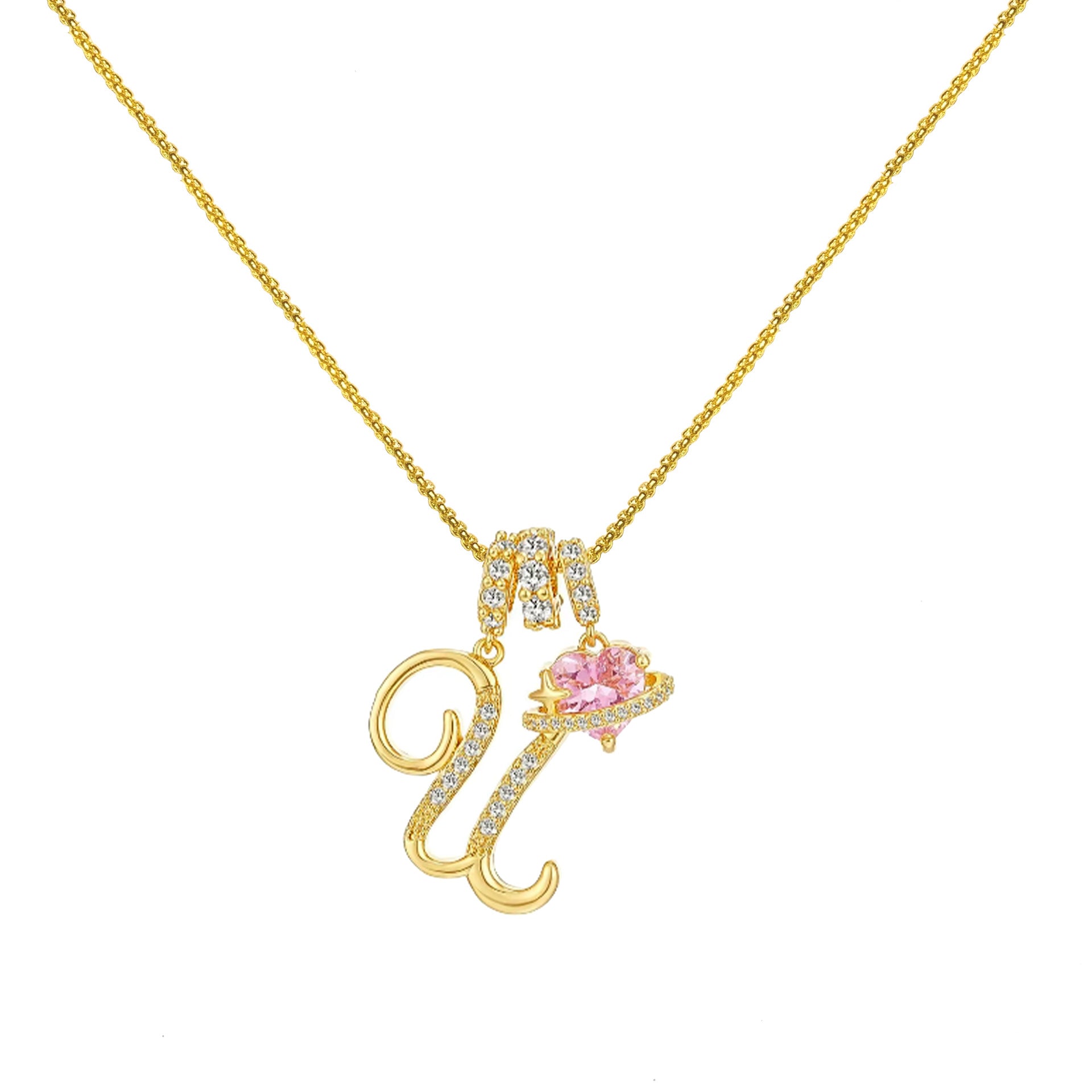 Dopamine Letters Necklace – Chic & Personalized Jewelry for Girls-lcy