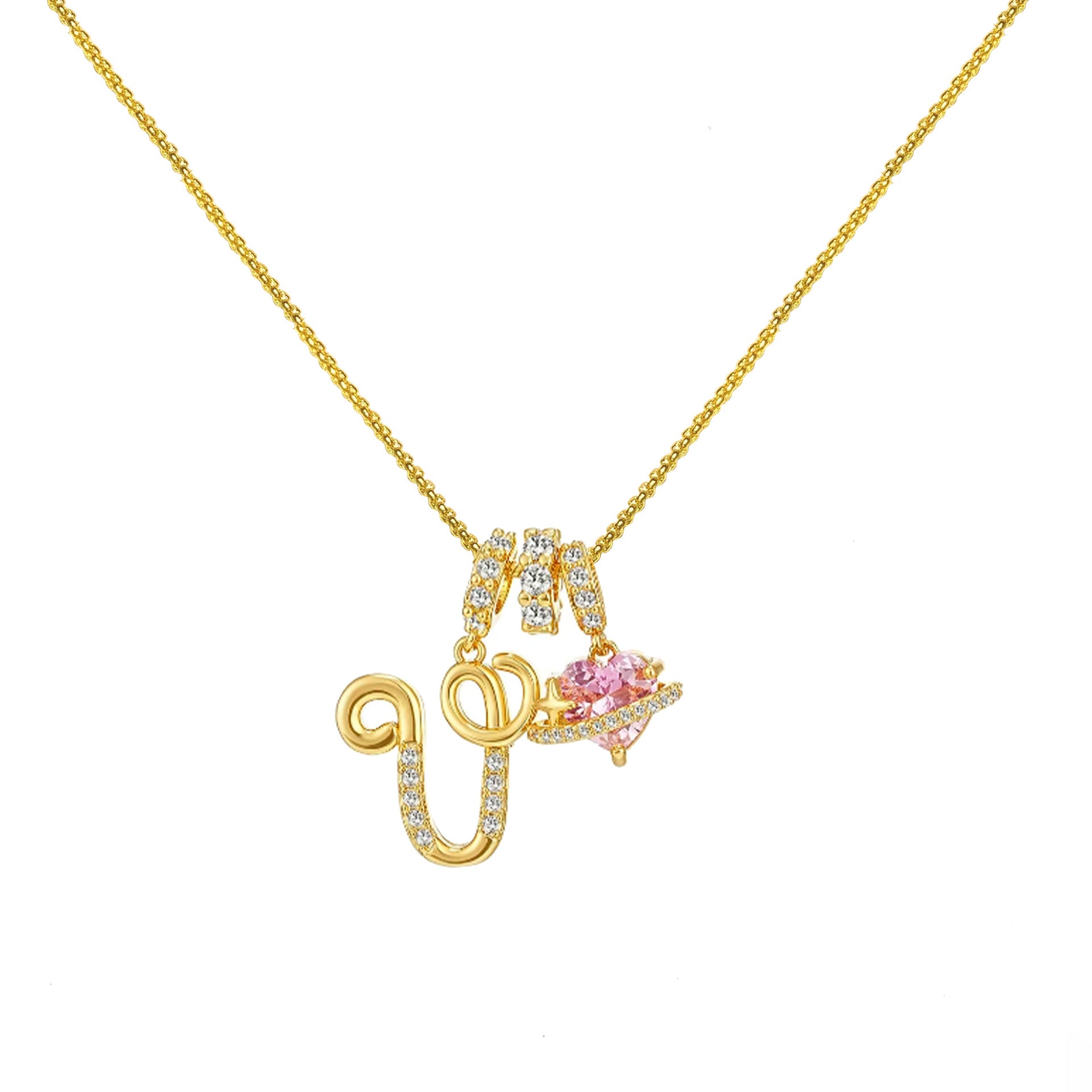 Dopamine Letters Necklace – Chic & Personalized Jewelry for Girls-lcy