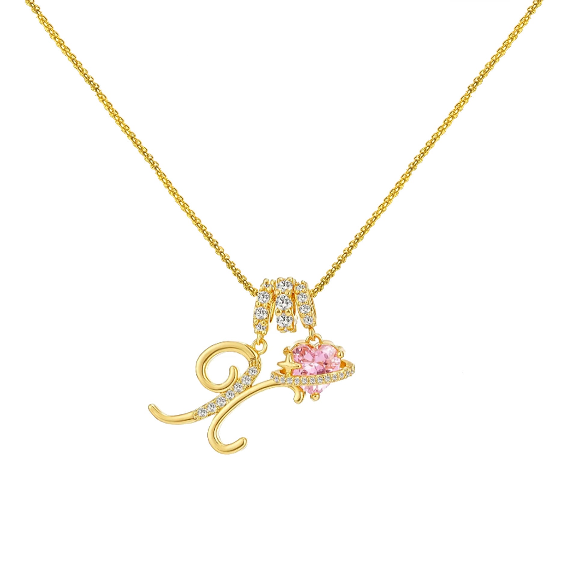 Dopamine Letters Necklace – Chic & Personalized Jewelry for Girls-lcy