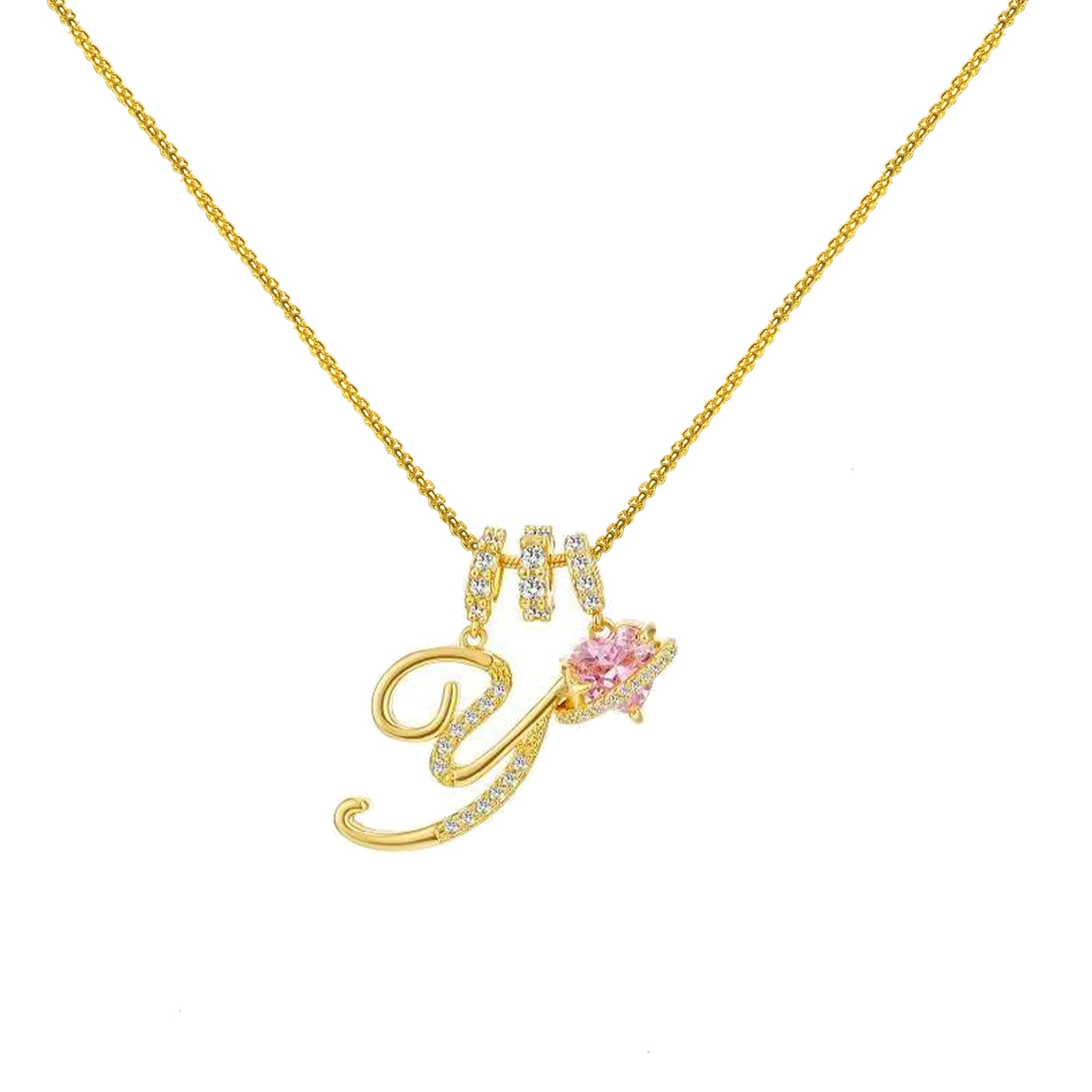 Dopamine Letters Necklace – Chic & Personalized Jewelry for Girls-lcy