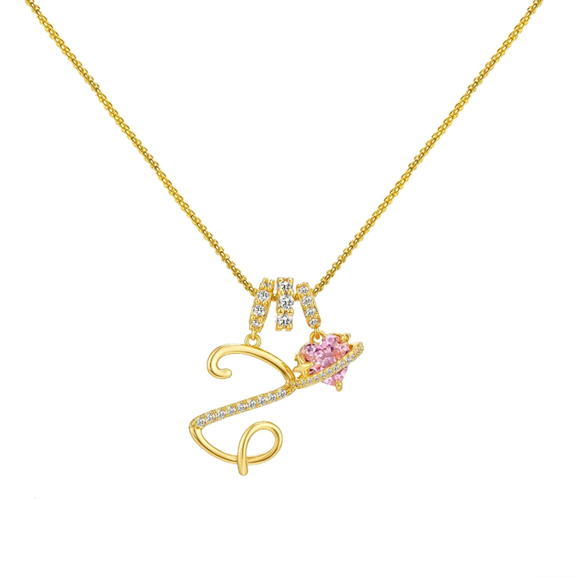 Dopamine Letters Necklace – Chic & Personalized Jewelry for Girls-lcy