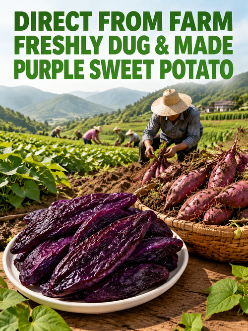 Healthy Low Fat Purple Sweet Potato Snack-9YOE9