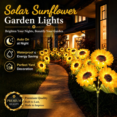 【MothersDayGift】🔥Hot Sale 49% off🌟🌻 2026 UPGRADED Solar Sunflowers – Hyper-Realistic Petals, Stunning Shadow Projections & Dusk-to-Dawn Garden Mag-XDD