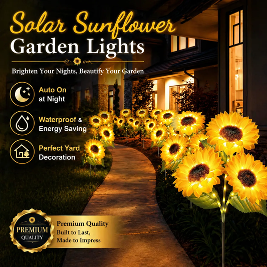 【MothersDayGift】🔥Hot Sale 49% off🌟🌻 2026 UPGRADED Solar Sunflowers – Hyper-Realistic Petals, Stunning Shadow Projections & Dusk-to-Dawn Garden Mag-XDD