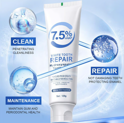 𝟓 𝐏𝐚𝐜𝐤𝐬 Hydroxyphosphorus Teeth Shine Toothpaste cleans teeth, stains, and yellowing gentle formula cares for oral health