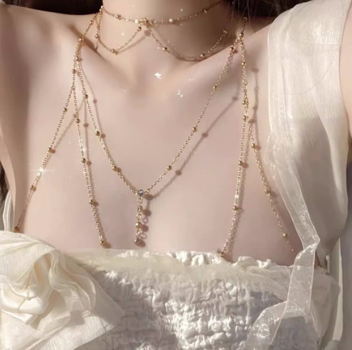 Chest chain bikini clavicle body chain women's accessories-wpp