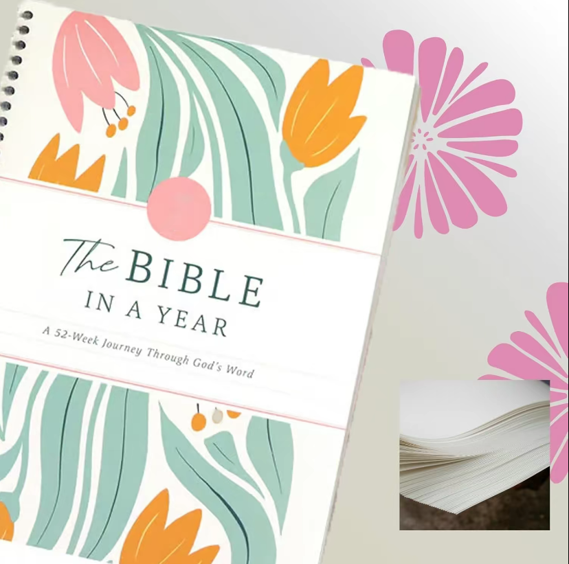 The Bible in a Year, 52-Week Study, A 365-Day Spiritual Journey with Daily Prayer and Notes-xlk