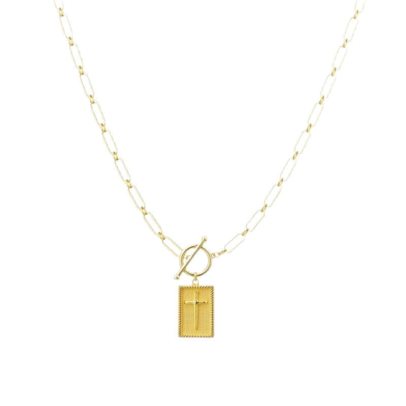 Trendy Bold Jewelry | Lock Pendant Design | Unisex Hip-Hop Necklace-lcy