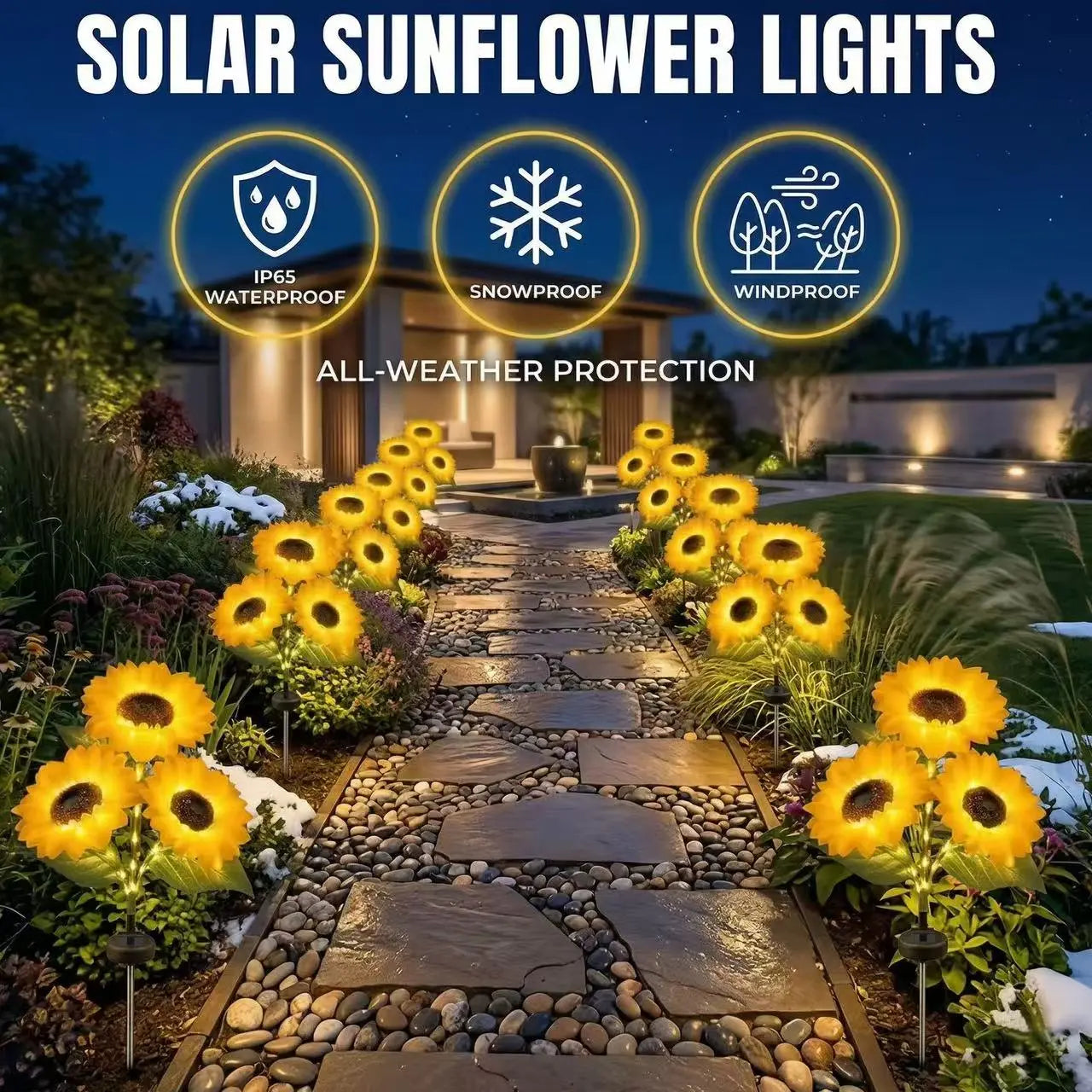 【MothersDayGift】🔥Hot Sale 49% off🌟🌻 2026 UPGRADED Solar Sunflowers – Hyper-Realistic Petals, Stunning Shadow Projections & Dusk-to-Dawn Garden Mag-XDD
