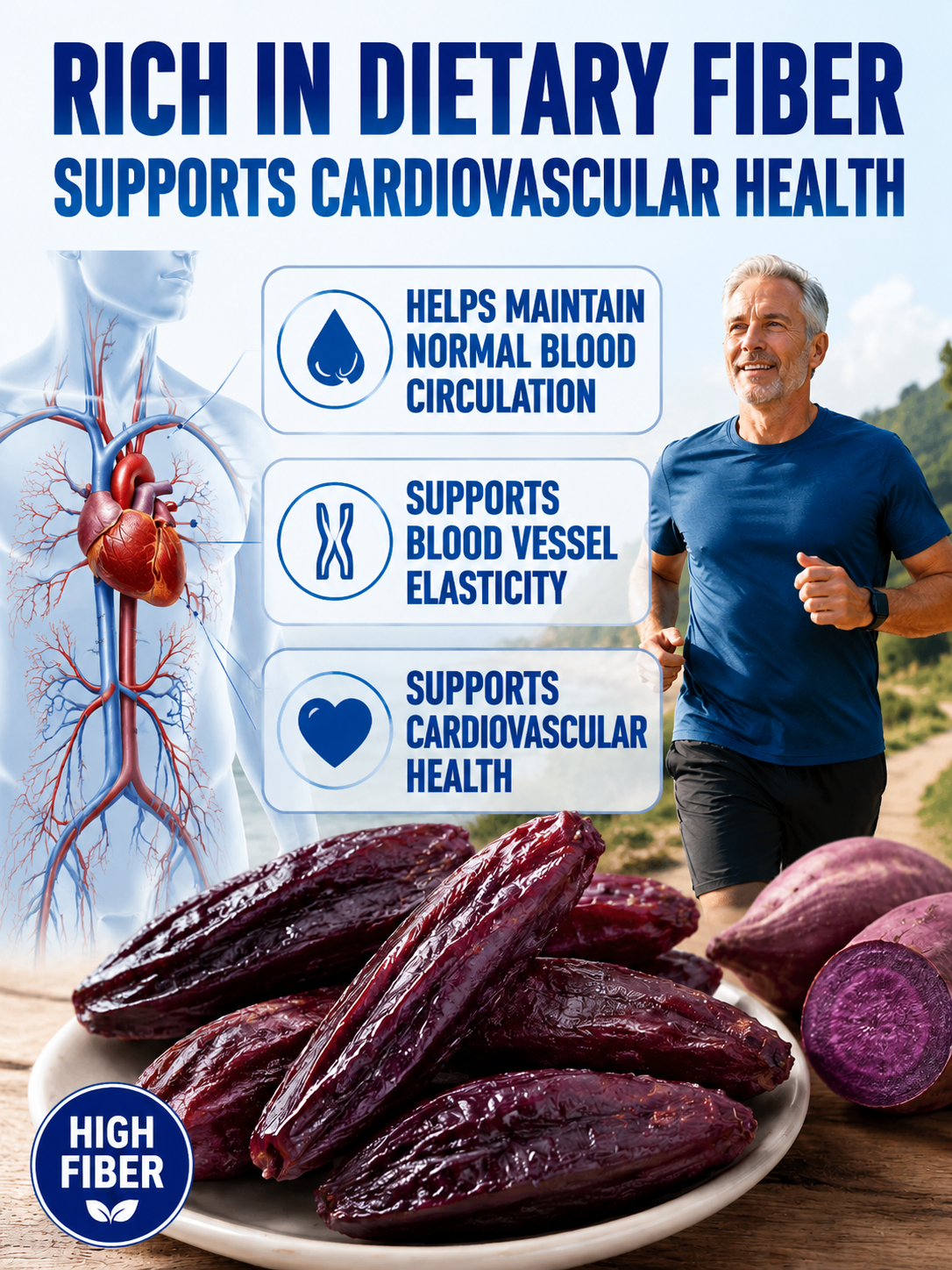 Healthy Low Fat Purple Sweet Potato Snack-9YOE9