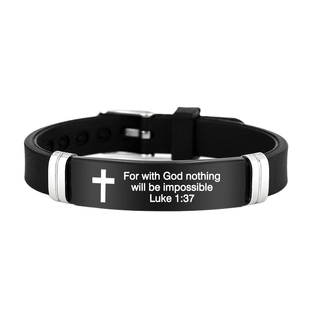 Faith Cross Bracelet – Inspirational Christian Wristband
