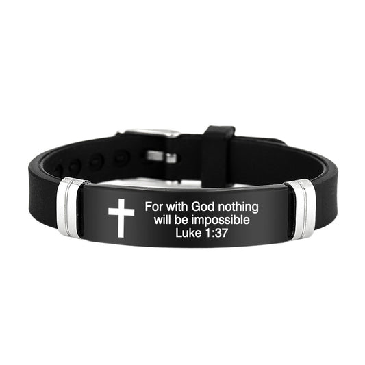 Faith Cross Bracelet – Inspirational Christian Wristband