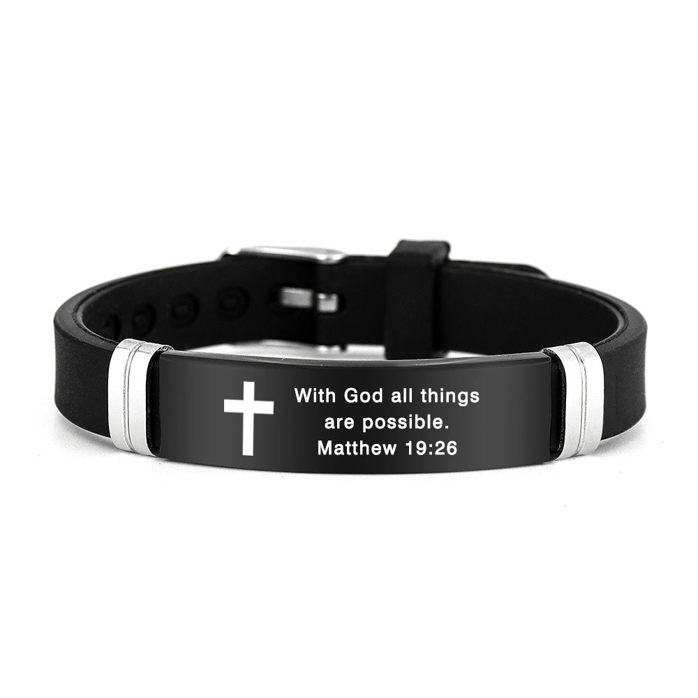 Faith Cross Bracelet – Inspirational Christian Wristband
