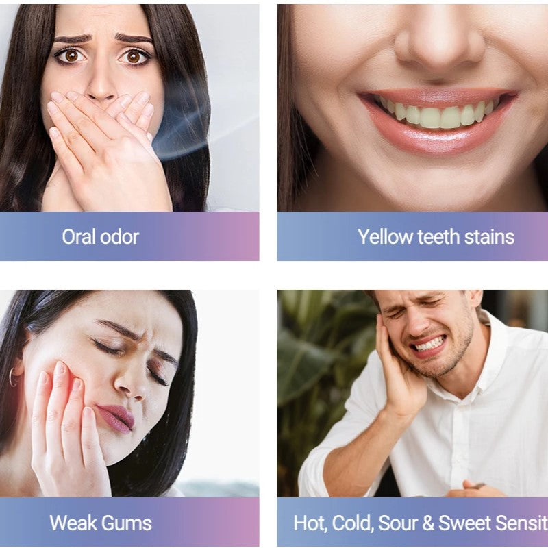 Niacinamide whitening dual-color toothpaste freshens breath, cleans the mouth, and removes yellowing and stains