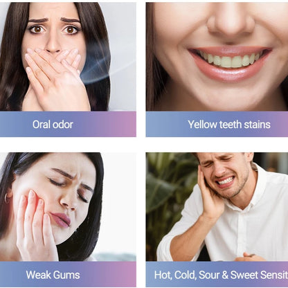 Niacinamide whitening dual-color toothpaste freshens breath, cleans the mouth, and removes yellowing and stains