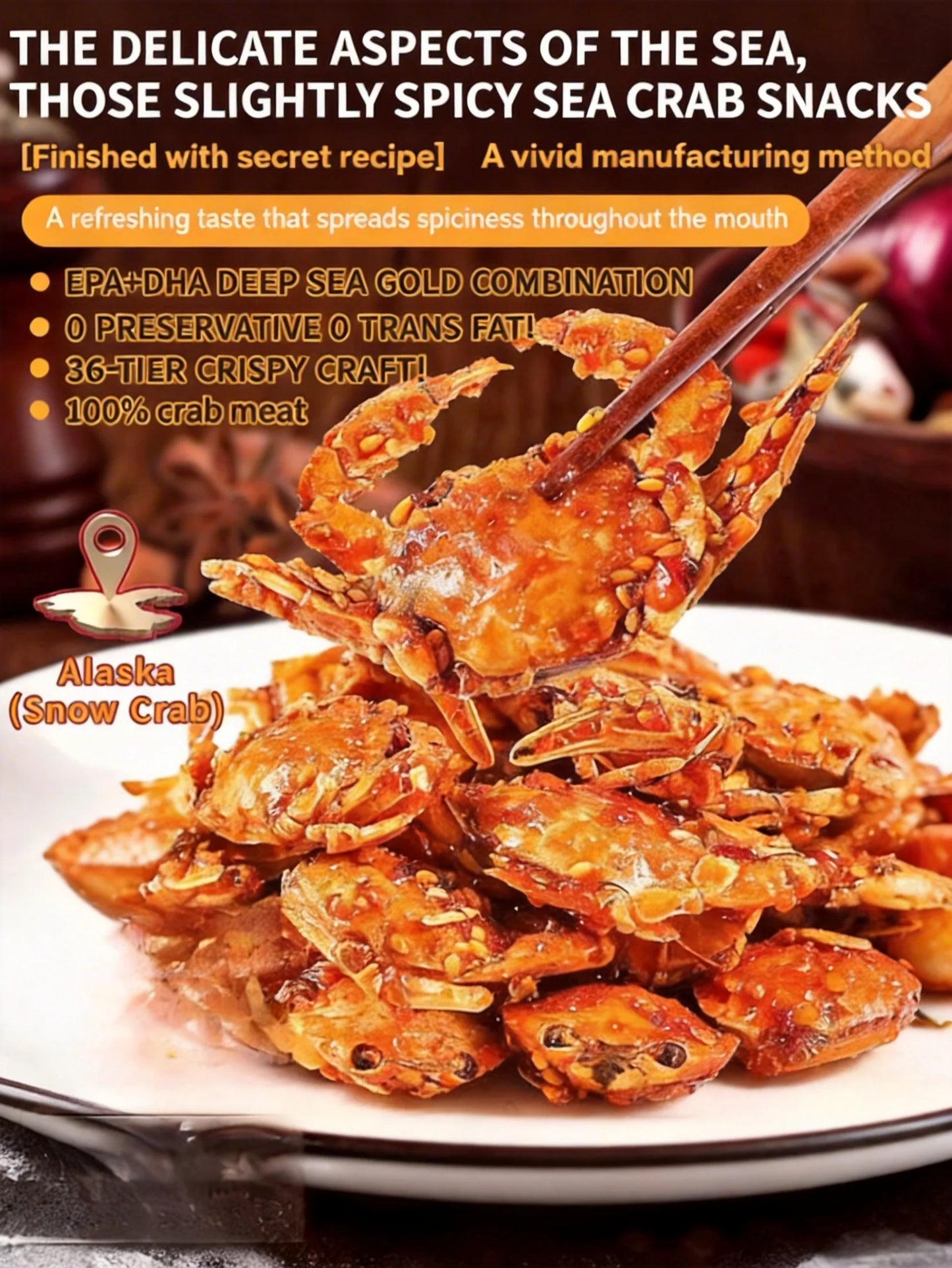 Alaskan Snow Crab Ready-to-Eat Crispy Crab-9YOE9