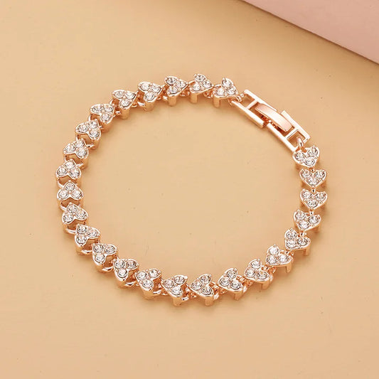 Wish Bracelet, Quartz Crystal, Fashion Jewelry, Rich in Diamonds -wpp