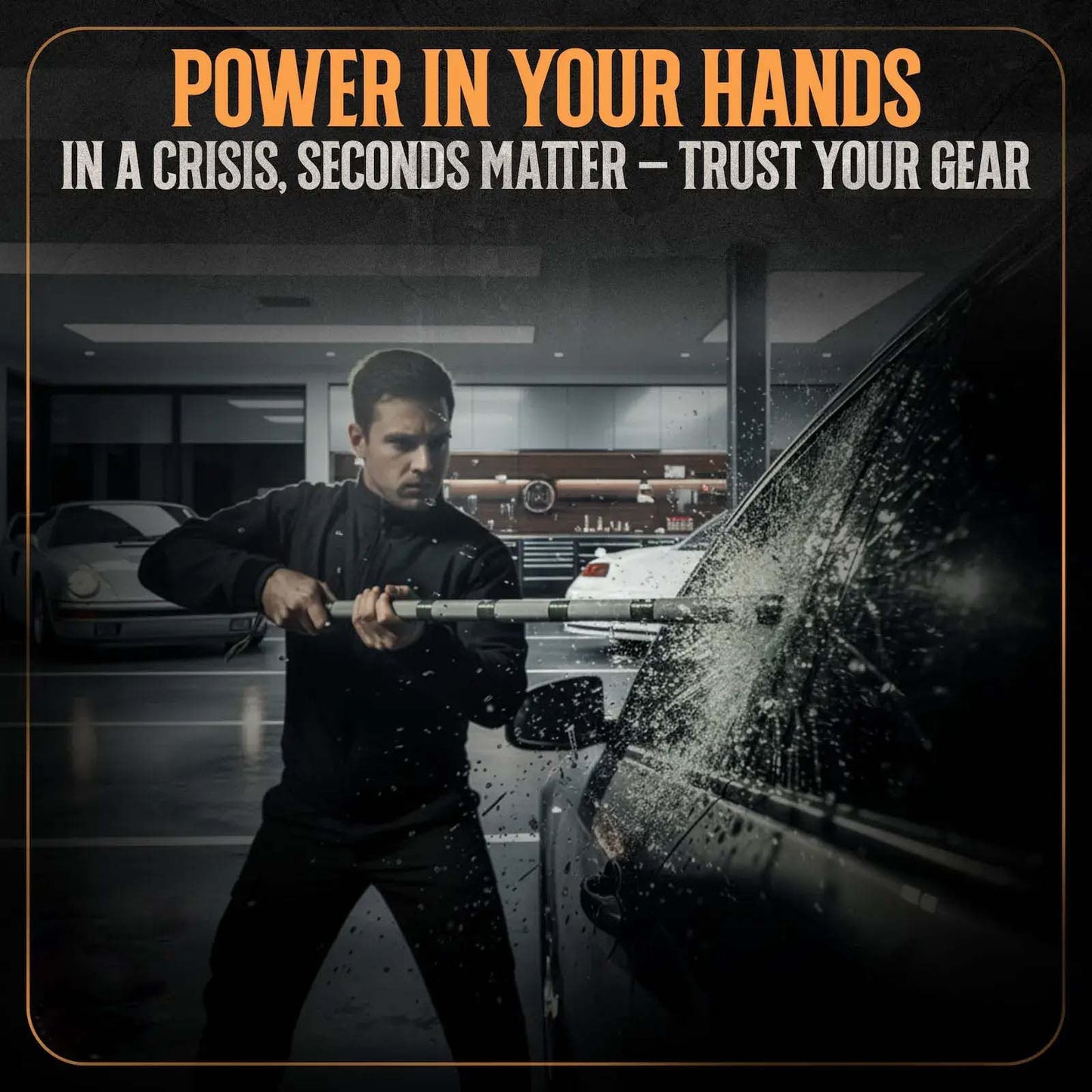 Multi-Function Tactical Survival Stick | All-In-One Outdoor Hiking Pole