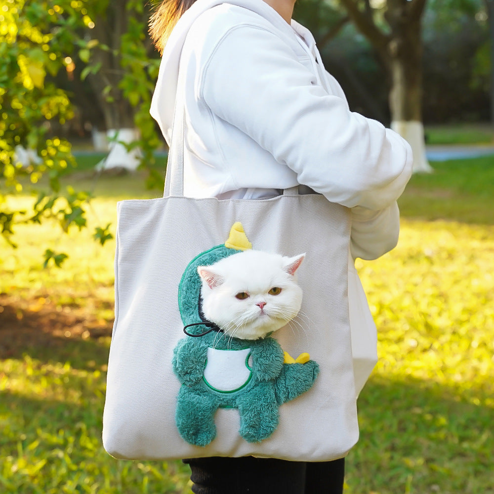 Portable bag for pets when going out is suitable for small cats and small dogs, Cute pet bag