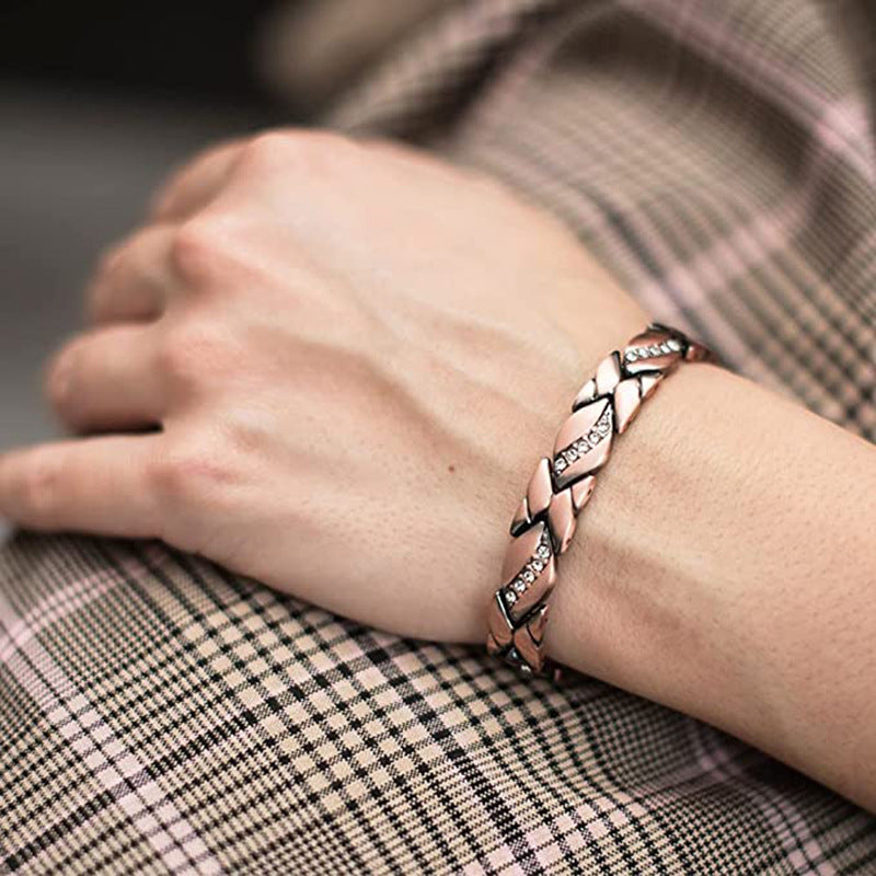 Copper Bracelets for Women , Pure Copper Magnetic Bracelet with 3500 Gauss Effective Magnets Outdoorfun