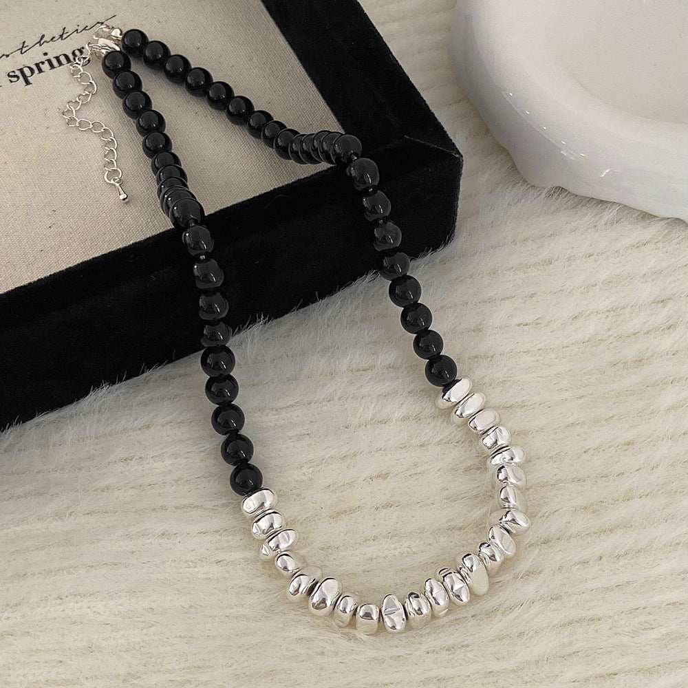 Pearl necklace, minimalist luxury collar, elegant, cervical chain, 2025 new trend, sweater chain -wpp