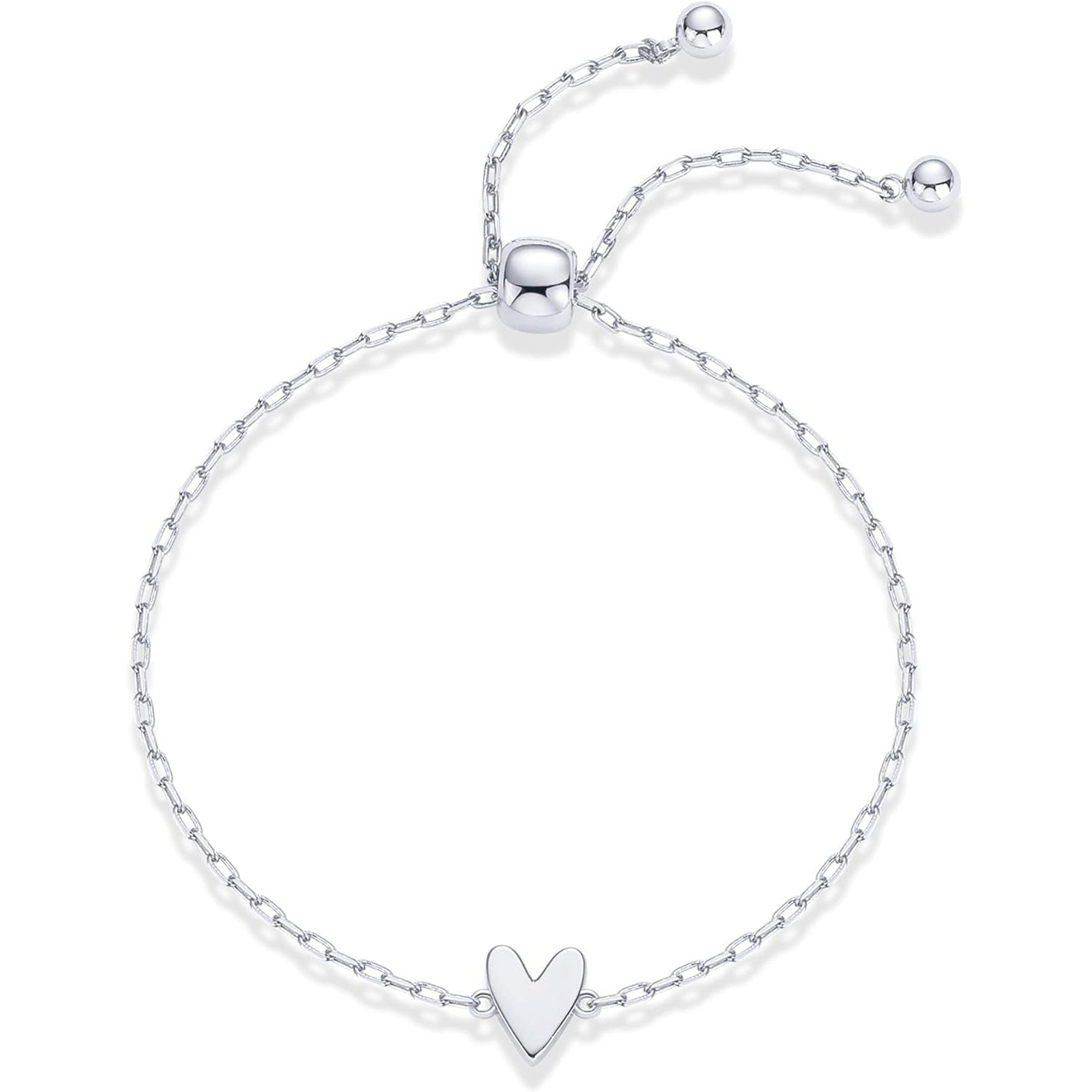 Hot selling heart hollow shape ins style adjustable heart friendship bracelet-wsm