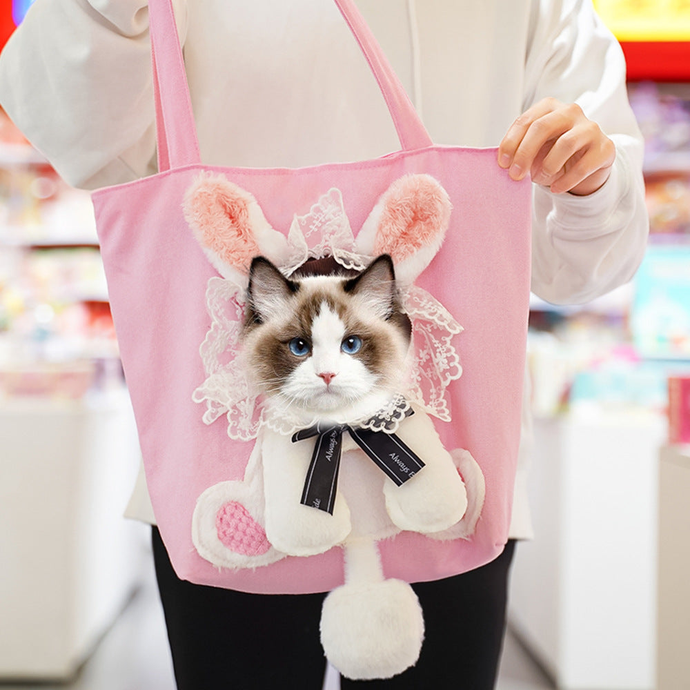 Portable bag for pets when going out is suitable for small cats and small dogs, Cute pet bag