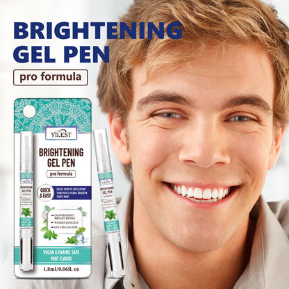 YILEST Whitening Toothbrush freshens breath, cleanses the mouth, removes odor, and whitens teeth.