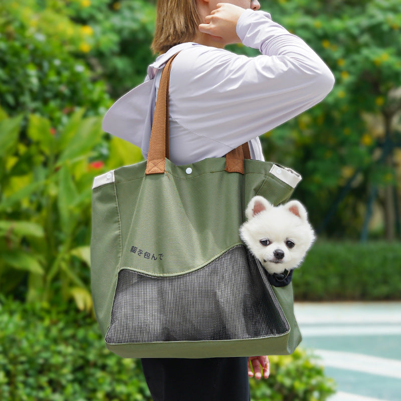 Portable bag for pets when going out is suitable for small cats and small dogs, Cute pet bag