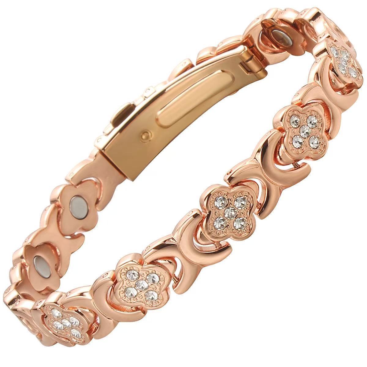 Copper Bracelets for Women , Pure Copper Magnetic Bracelet with 3500 Gauss Effective Magnets Outdoorfun