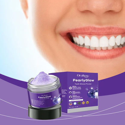 Oralhoe Purple Whitening Teeth Powder: Gentle on and cleans teeth, removes yellowing and plaque, and freshens breath.