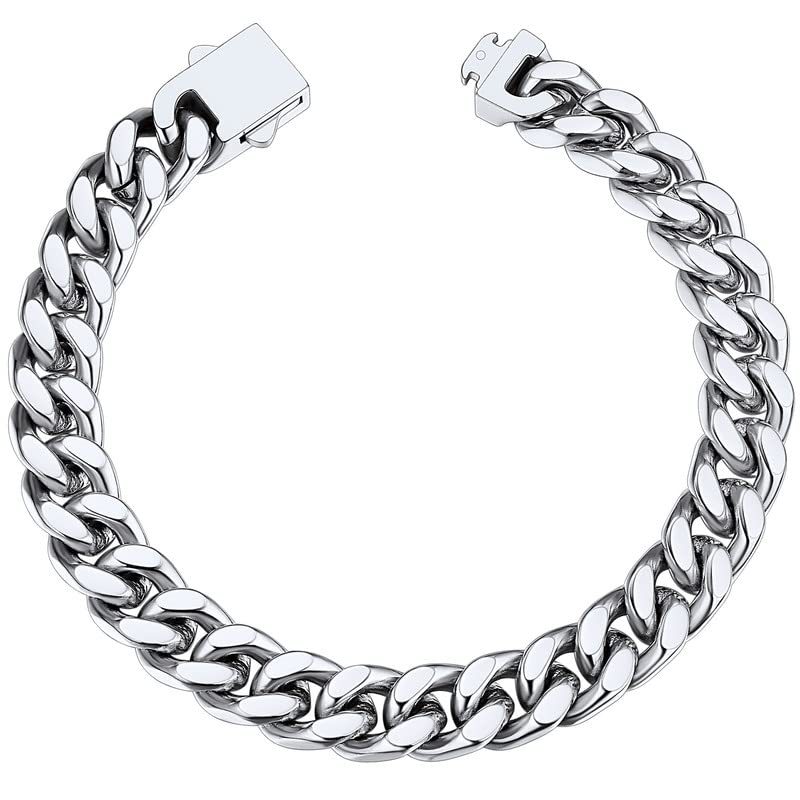 Miami Cuban Chain Necklace - Stainless Steel Material - Suitable for Both Men and Women-wpp