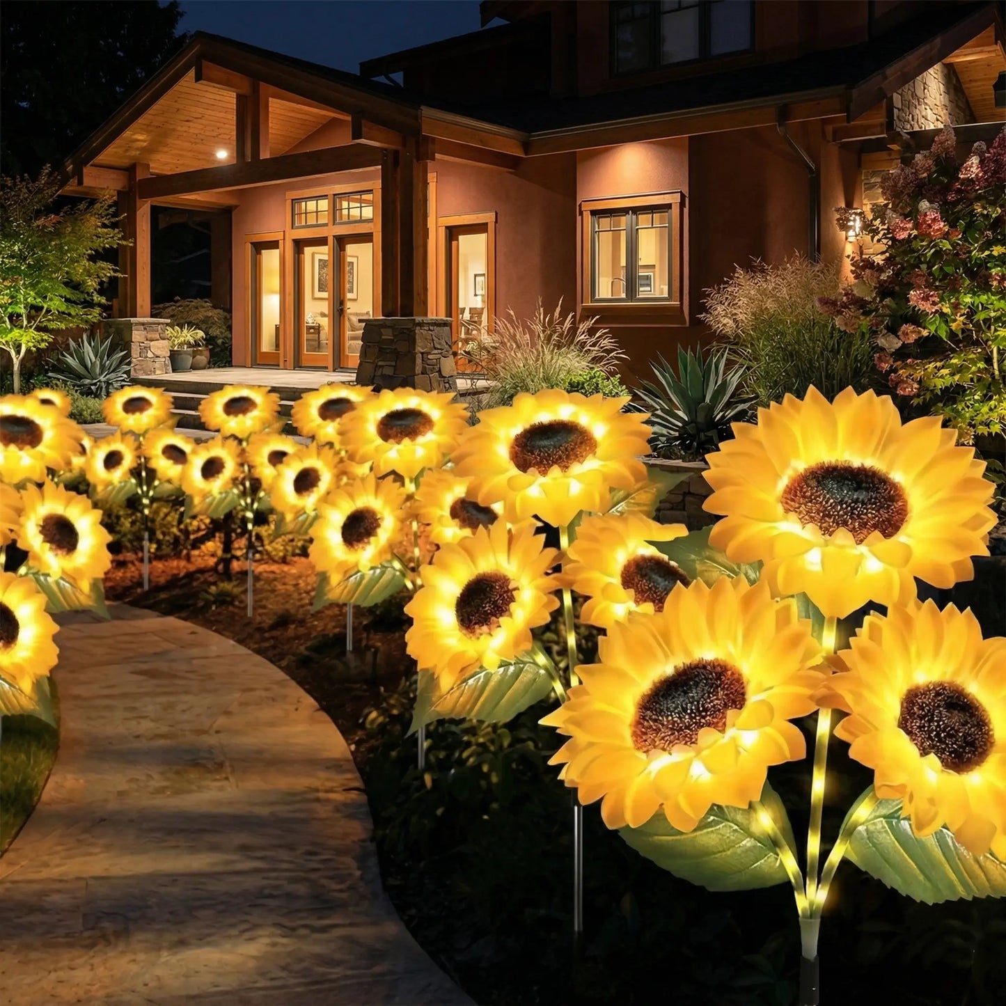 【MothersDayGift】🔥Hot Sale 49% off🌟🌻 2026 UPGRADED Solar Sunflowers – Hyper-Realistic Petals, Stunning Shadow Projections & Dusk-to-Dawn Garden Mag-XDD