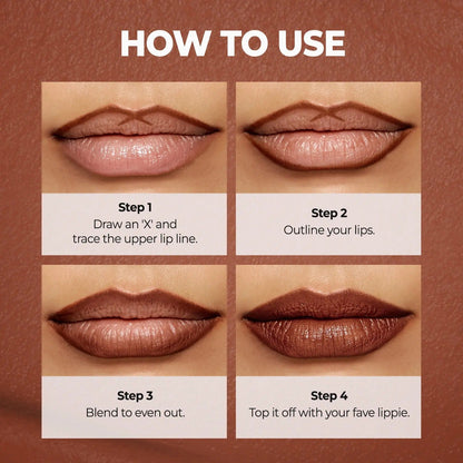 Easy Glide Lip Liner — Creamy, Blendable Color with Smooth Application-MHW