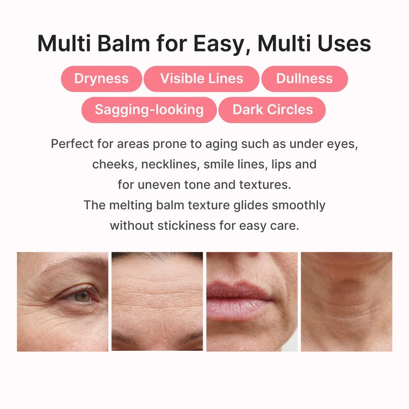 💖 VELORA PDRN Pink Collagen Volume Multi Balm | 🌟 All-In-One Rejuvenating Stick, Firming Anti-Aging, Reduces Fine Lines | 🌼 Specially for Under-Eyes, Neck, Forehead, Smile Lines, and Lip Care | ✨ The Secret Weapon for Youthful Skin-XDD
